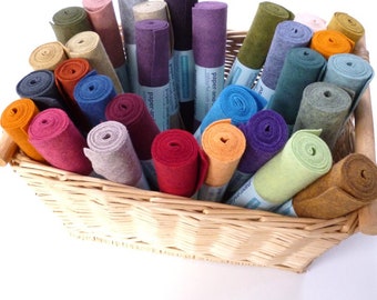 Heathered Felt : MINI ROLL (9&quot; x 36&quot;) choose from 35 colours