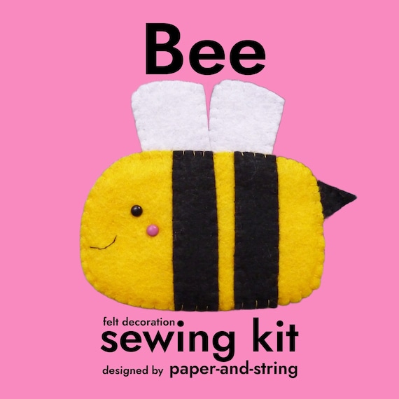 Kit Feutrage Abeille – Laine Jaune, Pendentif DIY – Loisir Créatif Pour Tous
