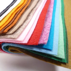 12" SQUARES - Wollfilz - 30 cm x 30 cm - 30% Wolle 300g / m