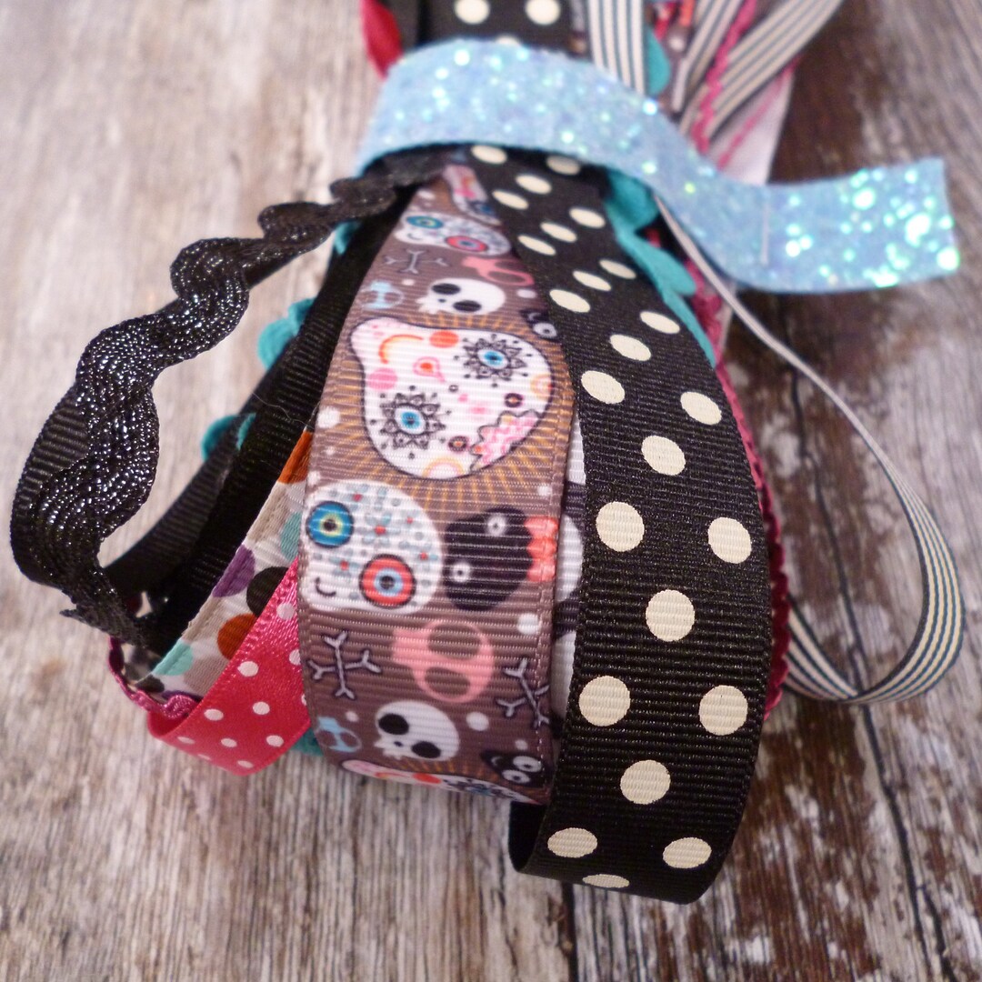 Meter Craft Sugar Skulls Ribbon Bundle: 12-meter Craft Trim Assortment - Etsy