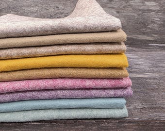 HEATHERED 10 piece felt pack - 30% Wool Blend Felt, 300gsm