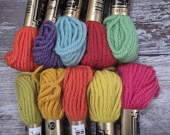 FLOWERS Anchor Tapestry Wool 10 pack