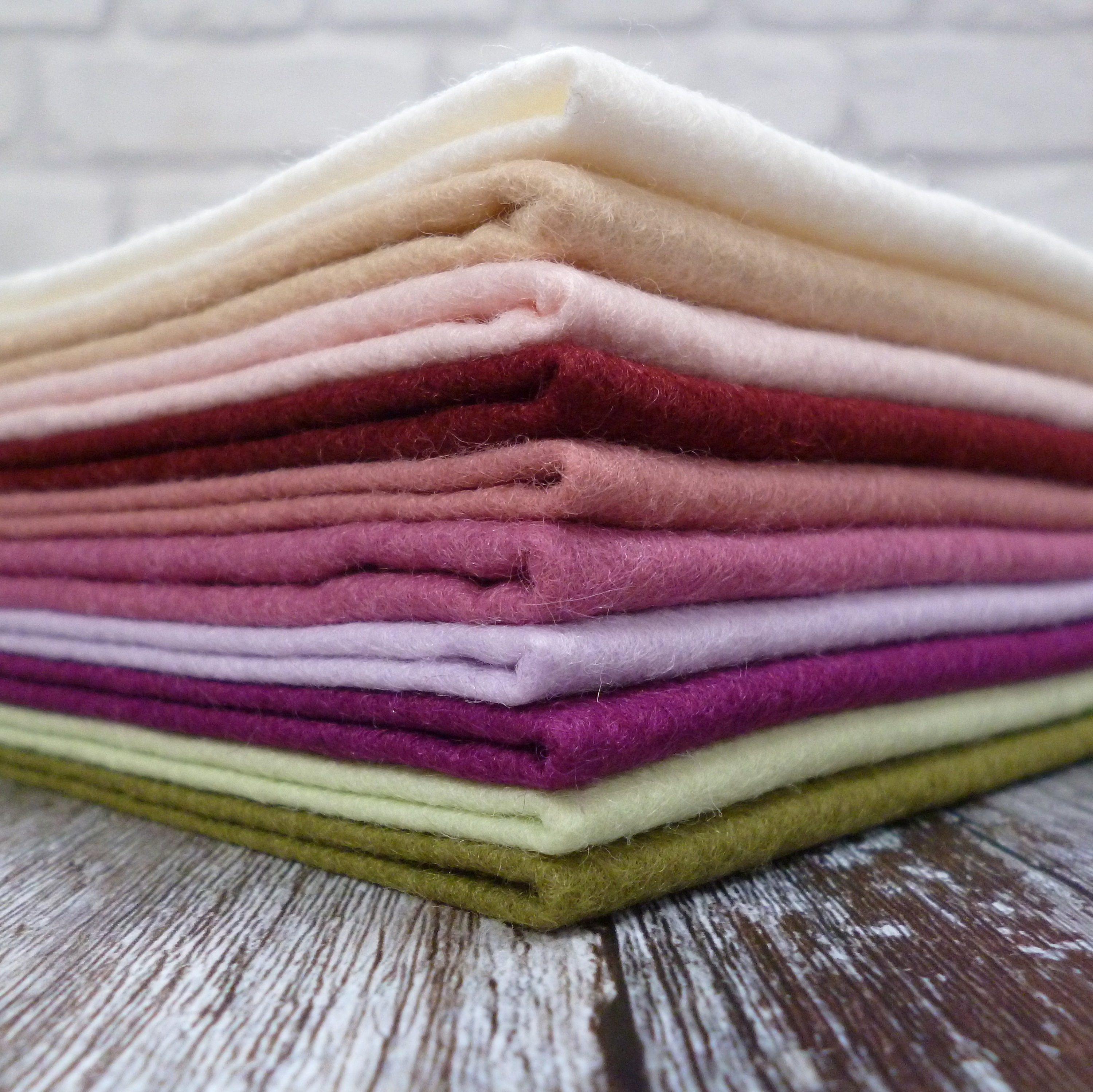 MUTED 10 Piece Felt Pack Premium Wool Blend Felt Etsy