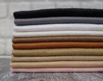 NATURALS 10 piece felt pack - Premium Wool Blend Felt