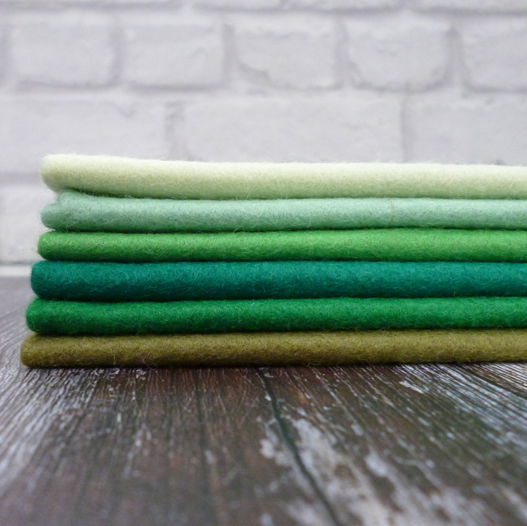 FOLIAGE 6 Piece Felt Pack Premium Wool Blend Felt Etsy