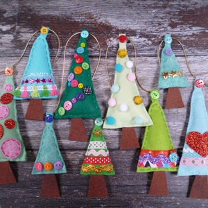 Christmas Garland Sewing Kit - Christmas Trees