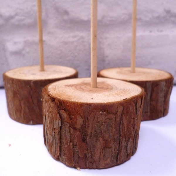 Mini Wooden Tree Base & Stick