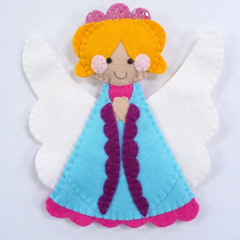 Angel Tree Topper Medium Kit Felt Sewing Kit Etsy