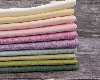 LUPIN 10 piece felt pack - 30% Wool Blend Felt, 300gsm