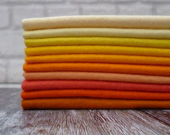 SUNSHINE 10 piece felt pack - Premium Wool Blend Felt