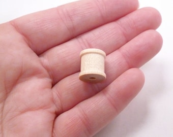 petites bobines en bois - 1/2" demi-pouce - paquet de 10