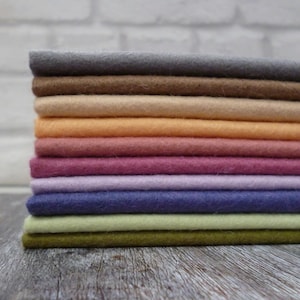 Confezione da 10 pezzi di feltro VINTAGE - Feltro misto lana di prima qualità