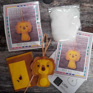 Lion Mini Kit - Felt sewing kit