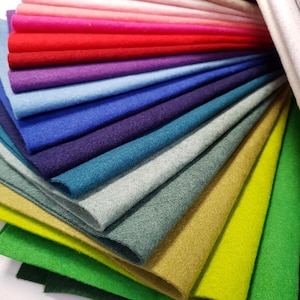 12" SQUARES - Dichter Wollfilz - 30 cm x 30 cm - 30% Wolle 320g / m