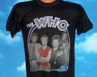 The Who In Concert Farewell Tour 1982 Bootleg Medium Tshirt Vintage 1980s