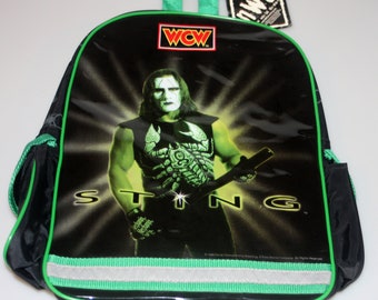 Sting WCW Wrestling NWO DEADSTOCK Small Backpack Vintage 1999