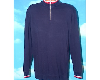 Polo Sport Ralph Lauren 1/4 Zip Waffle Large Shirt Vintage 1990s