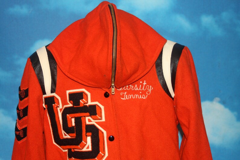 Upper Sandusky High Rams Varsity Tennis Orange Black Hooded - Etsy