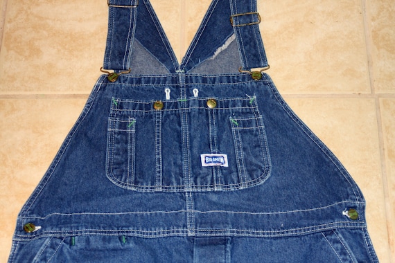 blue denim bib overalls
