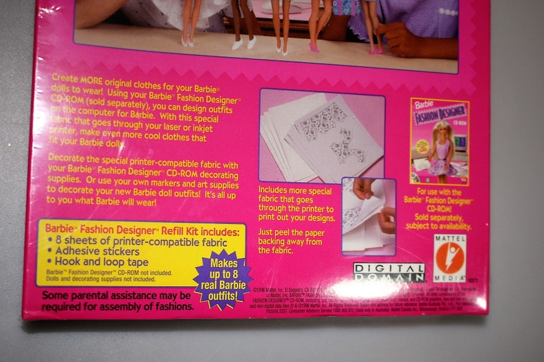 Barbie Fashion Designer Refill Kit NEW Sealed Deadstock Vintage 1996 image 3