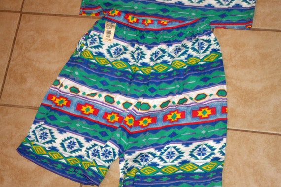 Aztec Style Bright All Over Print DEADSTOCK New S… - image 8