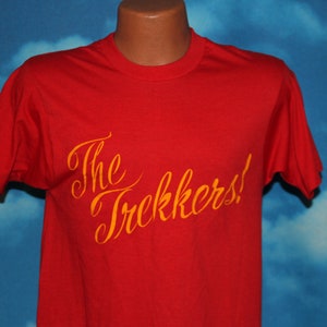 The Trekkers Star Trek Screen Stars Red Tshirt Vintage 1980s