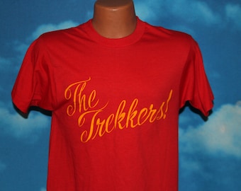 The Trekkers Star Trek Screen Stars Red Tshirt Vintage 1980s