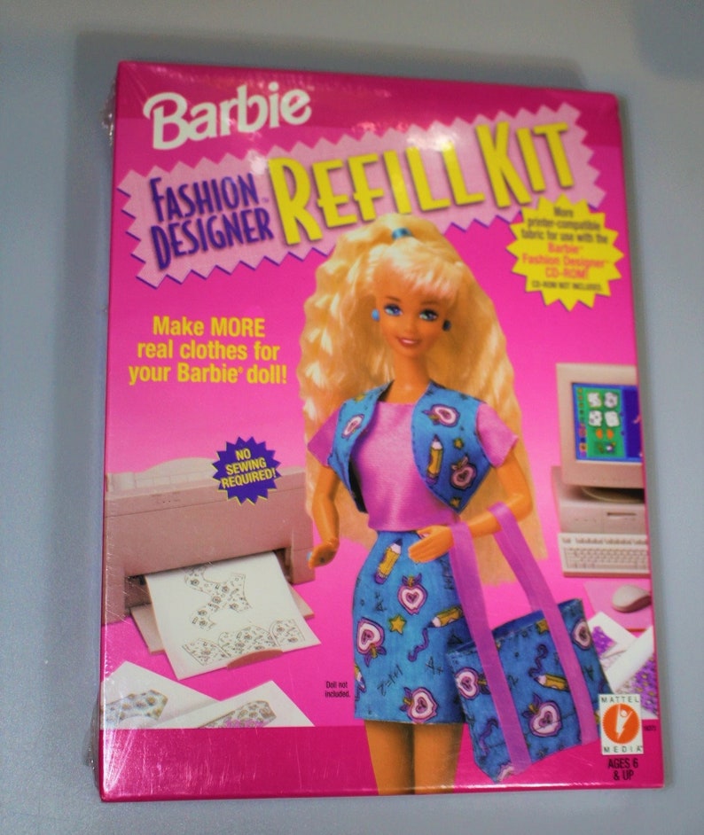 Barbie Fashion Designer Refill Kit NEW Sealed Deadstock Vintage 1996 image 1