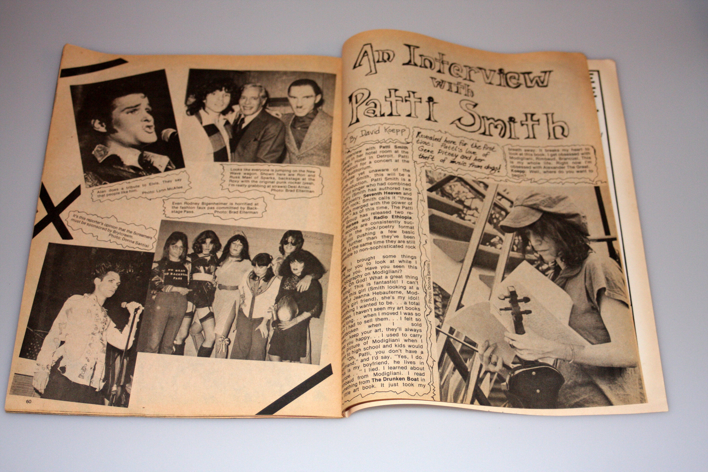 Punk Rock Vol. 1 No. 1 Patti Smith Cover Magazine Vintage | Etsy