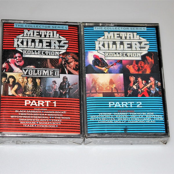 Metal Killers Kollection Lot Parts 1-2 Sealed Cassette Tapes Vintage 1980s