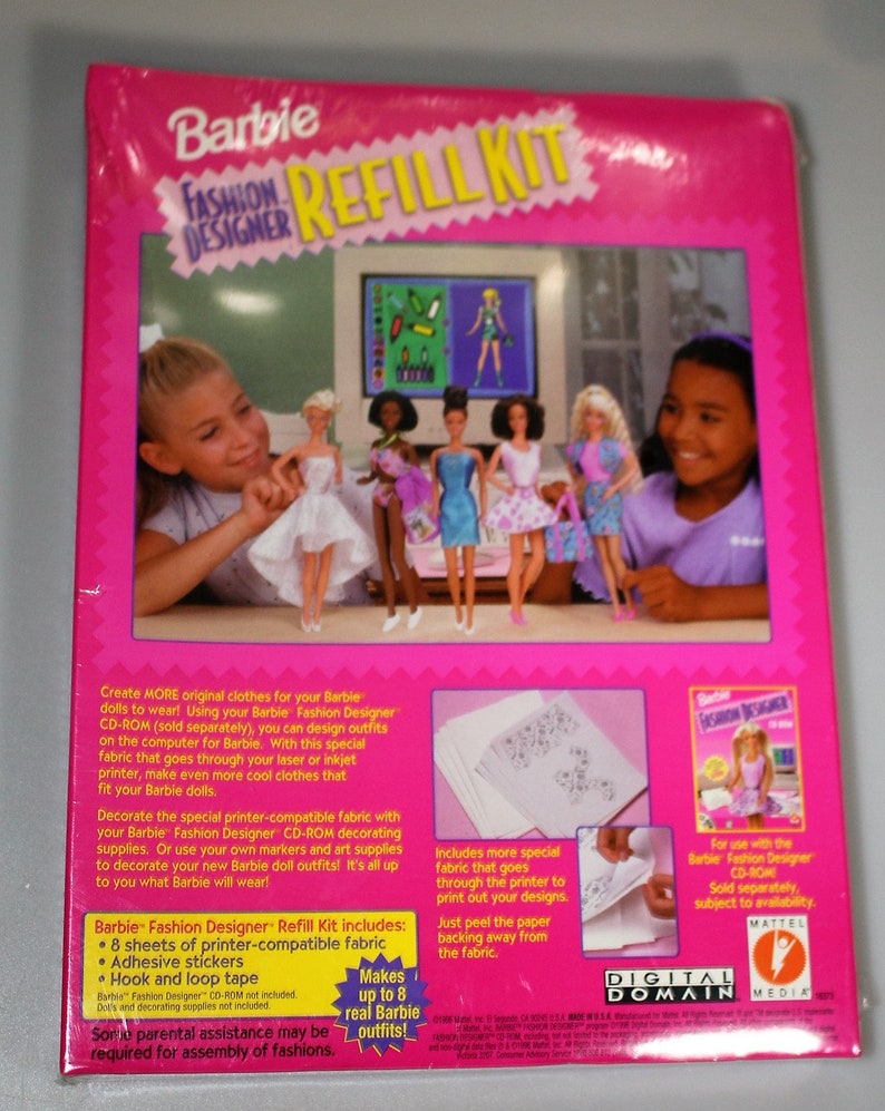 Barbie Fashion Designer Refill Kit NEW Sealed Deadstock Vintage 1996 image 2