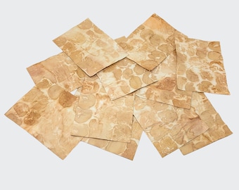 10 A5 Tea-Dyed Craft Papers | Unironed | Sepia-Toned for Scrapbooking