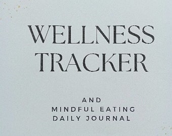 Seguimiento del bienestar y diario de alimentación consciente, descarga instantánea, imprimible