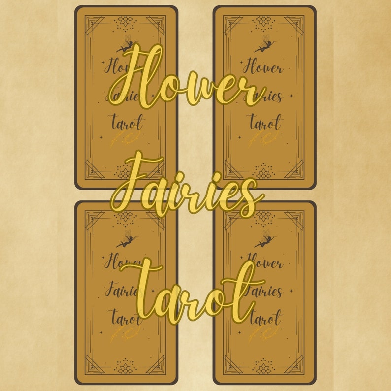 Tarot de Hadas, Arcanos Mayores, Descarga Digital, Tarjetas Regalo, para Principiantes, Hadas de las Flores, tarot imprimible, Arte Digital, regalo para ocasiones especiales imagen 4