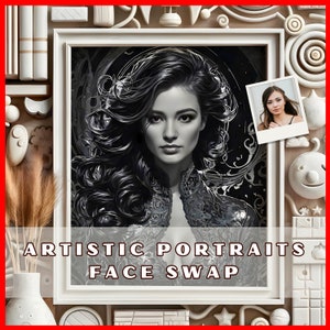 Individuell angefertigtes Portrait in Ink-Oil: Digitale Kunst, Femme Fatale, Entwickelte Kunst