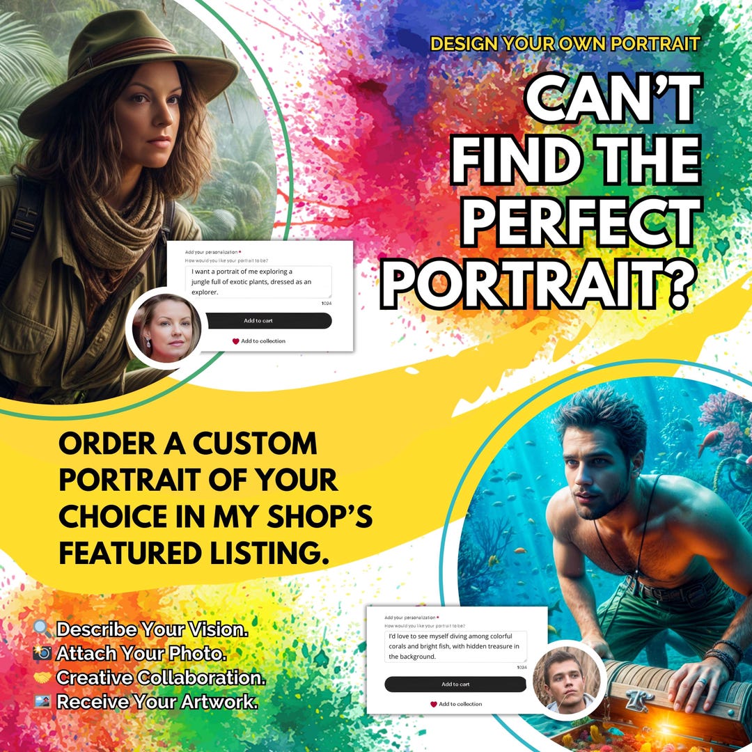Custom Pcitures Personalized Photo Commission | Custom Digital Illustration | Any Style ...