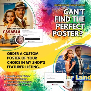 Can’t find the perfect poster? Create your own custom poster in my Etsy shop!