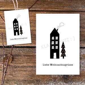 Postcard Christmas Gift Tag Christmas Eve Christmas Tree Christmas Post Christmas Decoration Love Christmas Greetings