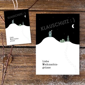 Postcard Christmas Gift Tag Christmas Tree Christmas Present Christmas Eve Christmas Post Christmas Decoration Love Christmas Greetings