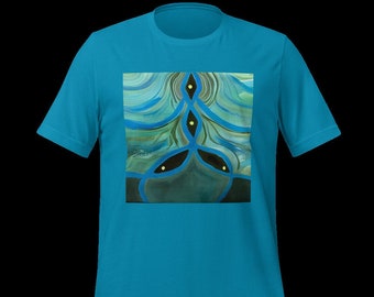 Diseño abstracto de camiseta gráfica.