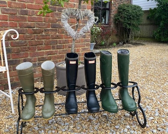 Reclaimed Horseshoe Boot Rack, Suffolk Made
