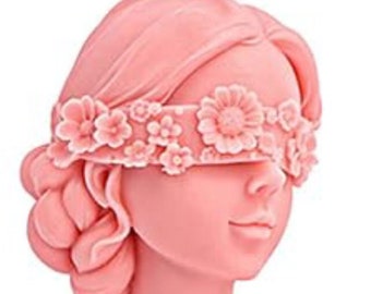 Blinddoek vrouwen ambachtelijke zeep, Floral Girl Soap Bar, zachte reinigende zeep, decoratieve zeep, luxe handgemaakte fancy bar zeep, cadeaus voor haar