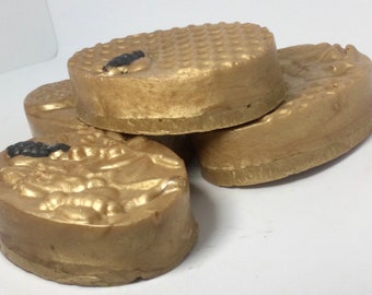 18k Gold Bee Soap Bar, Luxe Ambachtelijke Biologische Zeep, Alle Natuurlijke, Decoratieve Bee Soap, Reinigende Badzeep, Verjaardagsfeestje Gunsten