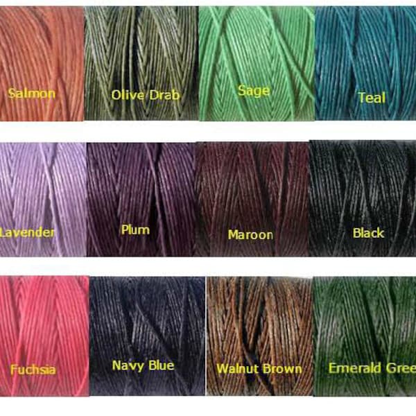 Irische Leinen verknoten Schnur 4 Ply - 10 Yds gewachst