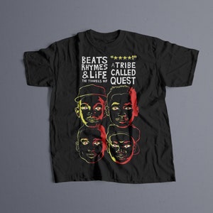 Beats Rhythms and Life T-Shirt, A Tribe Called Quest Graphic Tee, Rap Merch, Hip-Hop Shirt, Unisex Gift, Concert Tee