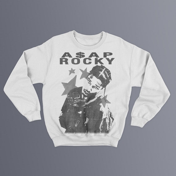 ASAP Rocky Crewneck Asap Graphic Sweatshirt Rocky Merch Rap Shirt Vintage Unisex Gift Concert Hooded Etsy
