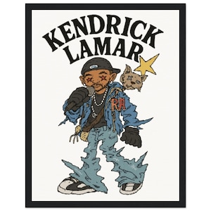 Kendrick Lamar Framed Poster