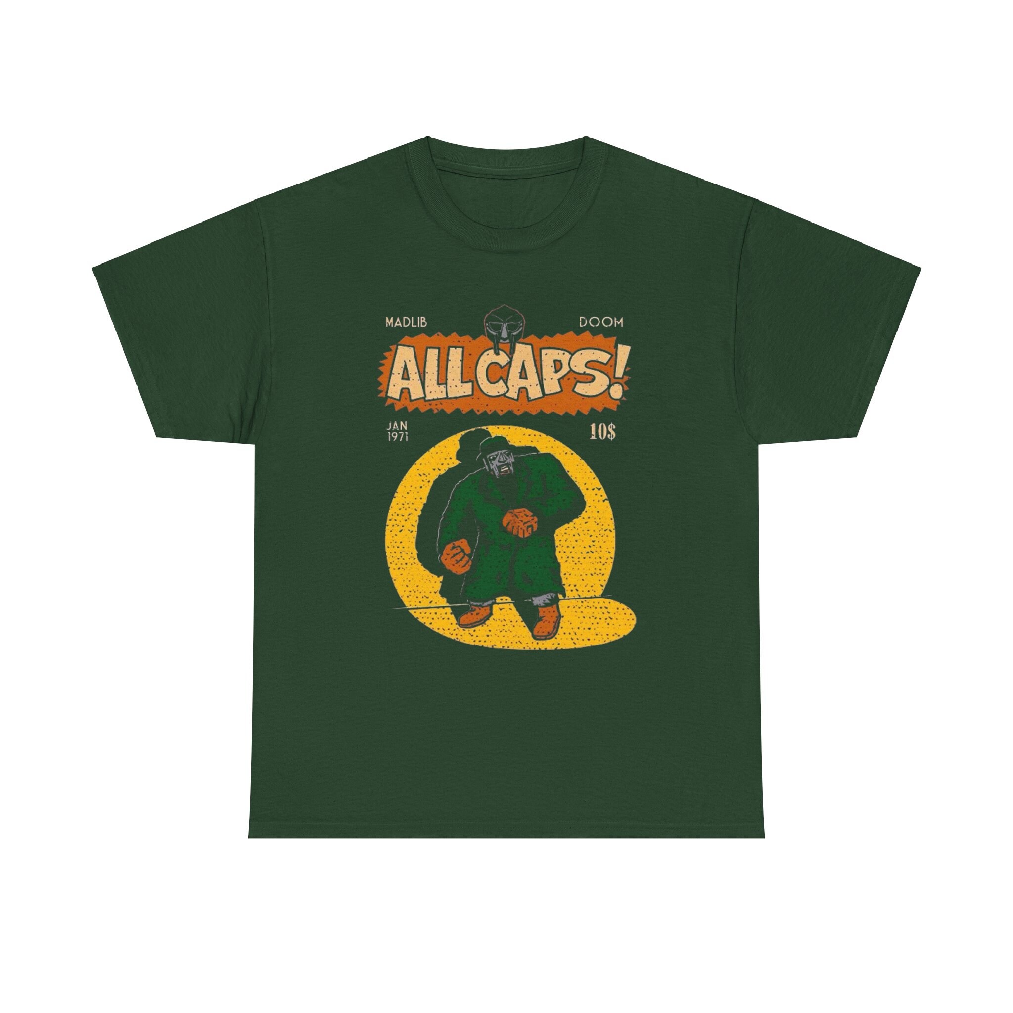 All Caps - MF DOOM T-shirt, Mf Doom Graphic Tee, Doom Merch