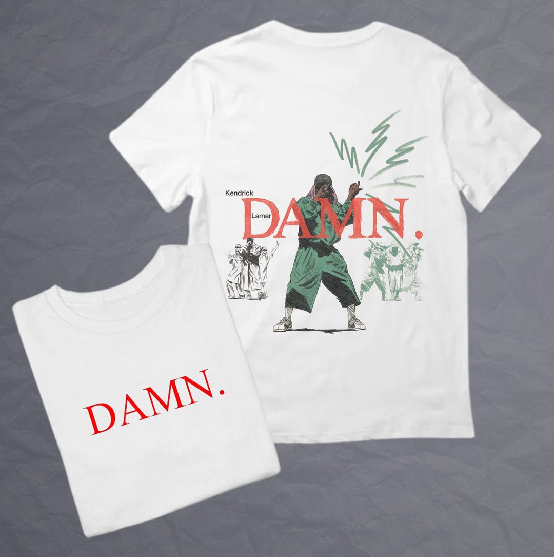 Kendrick Lamar DAMN T Shirt, Kendrick Graphic Tee, K Dot Merch, Rap ...