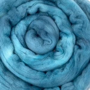 Marine - 2 oz repeatable semisolid wool top, Polwarth, Merino, Targhee, BFL, Falkland, felting, spinning, weaving